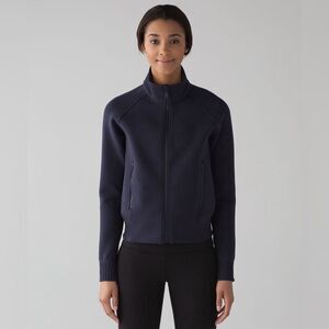 Lululemon NTS Jacket Spacer Stretch in Midnight Navy / Black RARE